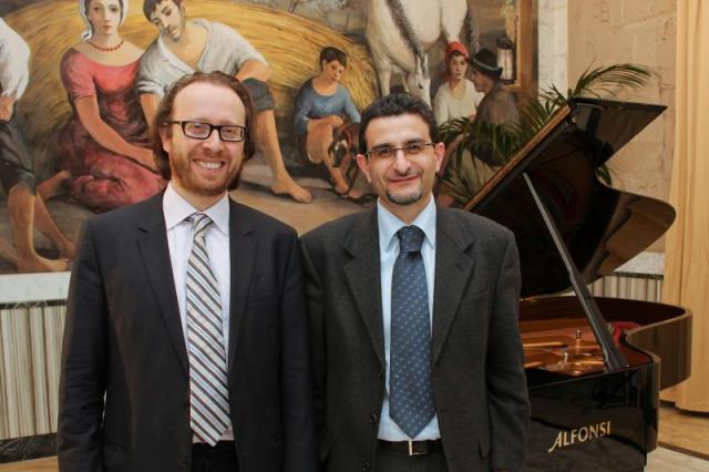 il pianista Roberto Prosseda ed il compositore Francesco Marino