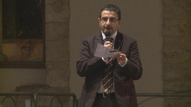 il direttore M° Francesco Marino presso la Sala della Ragione di Anagni