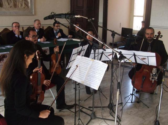 il Quartetto d'archi "Ascolta la Ciociaria" esegue 'Caporetto' del compositore Francesco Marino