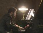 il pianista Maurizio Zaccaria durante l'esecuzione di "Widmung" di Schumann/Liszt